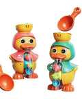 Kids Shower Bath Toys Cute Duck Bathtub Toys for Toddlers 1-4 Years Old with Rotating Water Wheels Bathroom Power Suction Water