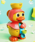 Kids Shower Bath Toys Cute Duck Bathtub Toys for Toddlers 1-4 Years Old with Rotating Water Wheels Bathroom Power Suction Water