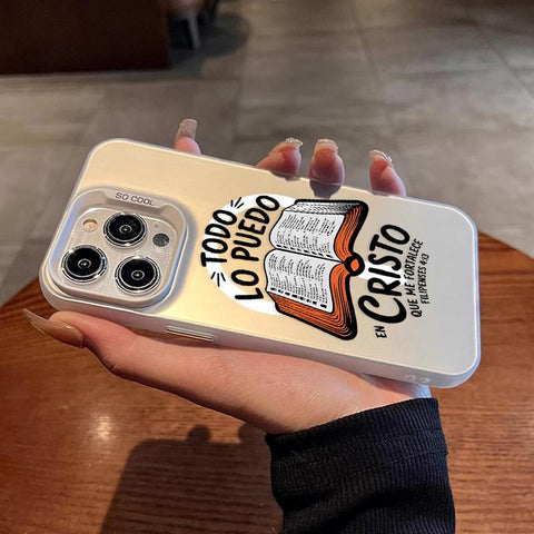 Bible Verse Aesthetic Christian Pattern Magnetic Phone Case for Iphone 15 16 14 Pro Max 13 12 11 XR XS plus Shockproof Non Slip Military-Grade Protection Slim Cover Cellphone Protective Casing
