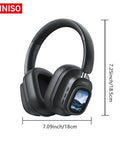 MINISO Wireless Headphones, Rechargeable Noise Cancelling Headphone, Hifi Stereo Full-Color Display Multifunctional Earphone, Foldable Gaming Headset