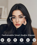 Bluetooth Smart Glasses, Auto-Tinting Sunglasse，Men'S ＆ Women'S Fashion Eyewear，Lenses with UV ＆ Blue Light Protection,Open Audio,Rechargeable