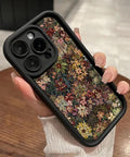 Wildflower Wonderland Pattern TPU Phone Case for Iphone 15 16 14 Pro Max 13 12 11 XR XS plus E Shockproof Full Camera Protection Durable Slim Silicone Cover Cellphone Protective