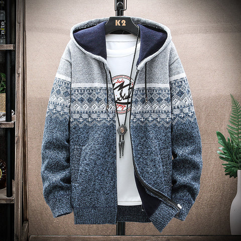 Hooded Knit Cardigan