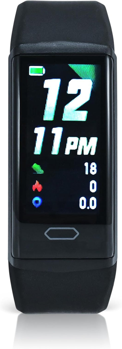 ® Fitness Activity Tracker, Heart Rate Monitor, Free Pro App, Step Counter, Sleep Tracker, Remote Camera Support, Notifications & Alarms, Weather Data Display, Find Phone Feature
