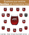 Labrador Retriever Stemless Wine Glass (One Glass) - Unique for Dog Lovers - Hand Etched with Breed Name on Bottom