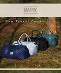 SYCNB Gym Bag for Women Men with Wet Pocket, Travel Duffle Bag Sport Gym Tote Bag with Shoe Compartment, Carry on Overnight Bag Hospital Bag Dark Blue SYCNB