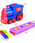 Automatic Laying Domino Train Electric Car Brick Blocks Kit Creative Game Intelligence Educational DIY Toy Kid Birthday Boy Gift