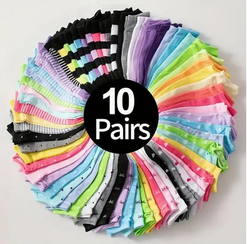 Candy-Colored Ankle Socks