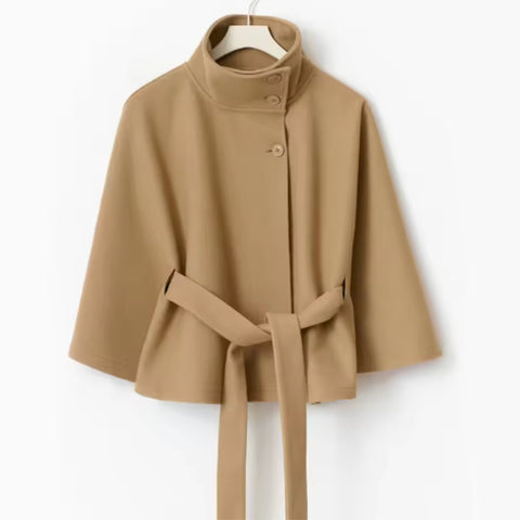 Women's Belted Cape Jacket