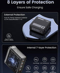 MOVE SPEED 140W USB C Charger PD3.1 Gan 4-Port Compact Laptop Wall Charger Foldable Plug 3Xusb-C Ports Fast Charging for Macbook Pro/Air, Iphone, Ipad Pro, Dell XPS Etc (With 140W Cable)