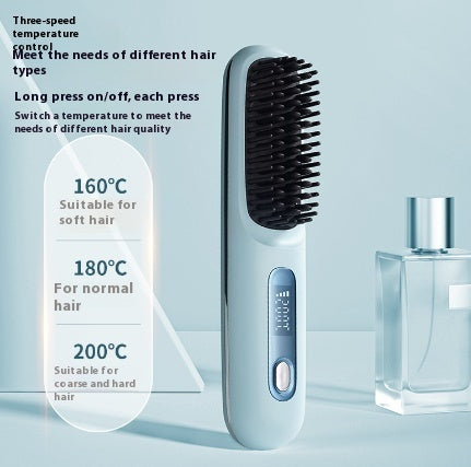 Cordless Hair Straightener Brush