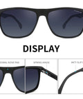 Men'S Polarized Sunglasses TR90 Frame UV400 Sport Sunglasses