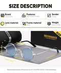Mother'S Day Gift HDSHADES Unisex Classically Designed Full-Frame Sunglasses round Frame Durable Play Golf Sunglasses UV400