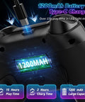 Wireless Controller for PS5 with LED RGB Light, Compatible with Playstation 5 /Playstation 4 /Playstation 3 /Switch/ PC