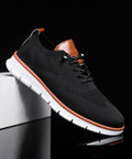 Men'S Business Casual Lace up Low Top Sneakers, Shoes for Men, Fall Breathable Comfortable Sports Running Casual Shoes, Male All-Match round Toe Casual Shoes Sneakers Athletic Shoes, Gift Trainers for Men