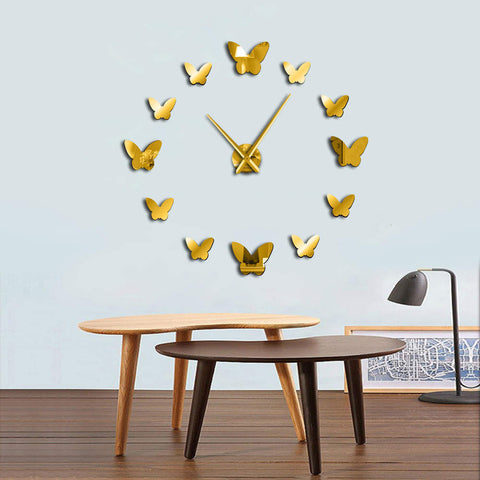 DIY Butterfly Design Wall Clock
