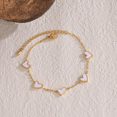 Women's Heart Charm Bracelet
