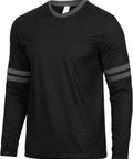 Mens Long Sleeve Shirts - Soft Comfy Casual round Neck Full Sleeves Ringer Tee Men