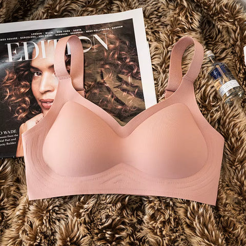 Seamless Bra Women Comfort Padded Bras Wireless Glossy Underwear Sexy Bralette Support Sexy Lingerie Female Intimates