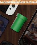 POWKONG Portable 65W Gan Switch Charging Dock&Hub Compatible with Nintendo Switch Oled/Switch, Swith Docking Station for TV with 4K 60Hz HDMI/USB-C PD Fast Charging/Usb 2.0, Green