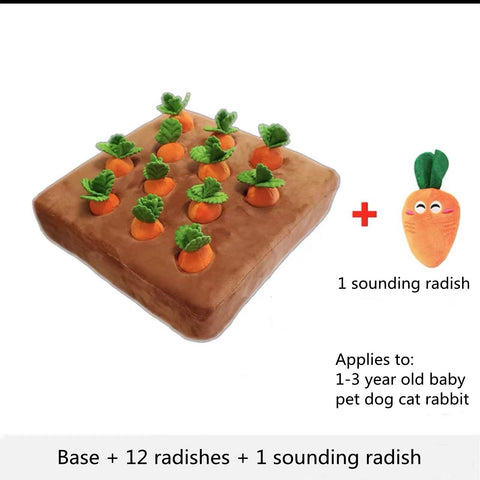 Carrot Plush Toy for Pets