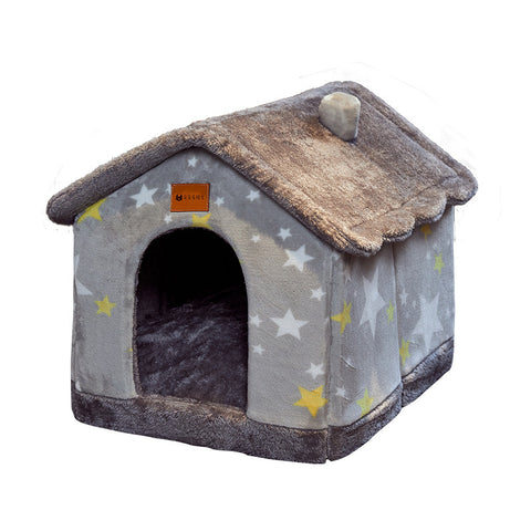 Foldable Pet Cave Bed
