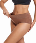 2Pack 3Layers Menstrual Panties High Waist Physiological Incontinence Breathable Briefs Waterproof Period Women Underwear 5Color