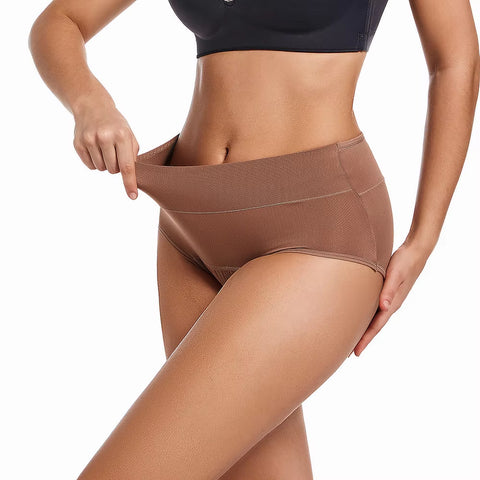 2Pack 3Layers Menstrual Panties High Waist Physiological Incontinence Breathable Briefs Waterproof Period Women Underwear 5Color