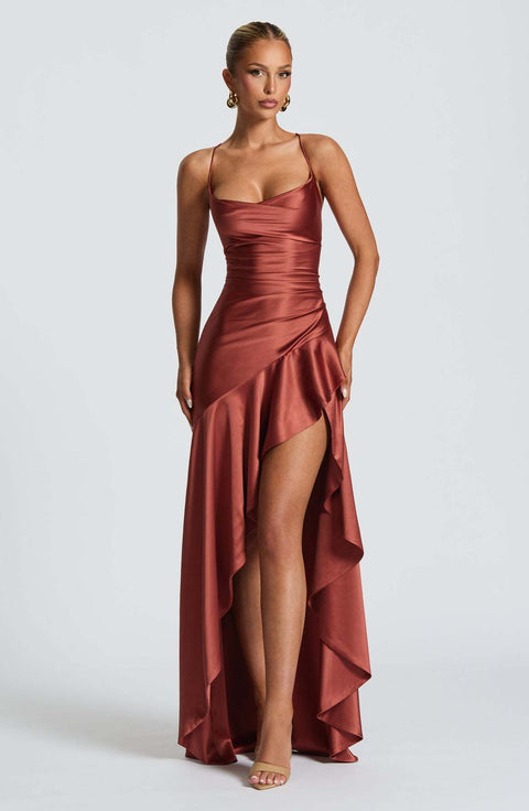 Backless Ruffles Dress