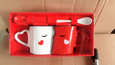Cute Couples' Ceramic Mug Set