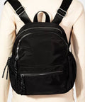 Fame Adjustable Strap Nylon Backpack Bag with Side Pockets