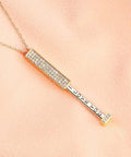 'I Love You' Necklace, 3D Engraved, Necklace with Secret Message, Gift for Women