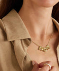 Kissyan Mama Necklace for Women, 14K Gold Plated Bubble Mom Pendant Necklace for New Mum Wife, Fashion Jewelry Gift for Mother'S Day