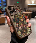 Wildflower Wonderland Pattern TPU Phone Case for Iphone 15 16 14 Pro Max 13 12 11 XR XS plus E Shockproof Full Camera Protection Durable Slim Silicone Cover Cellphone Protective