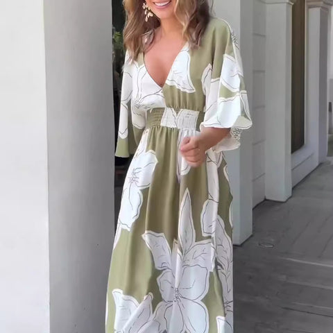 Floral Print Maxi Dress