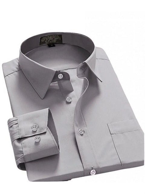 Men Dress Shirt Regular Fit  Solid Color