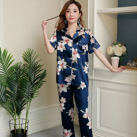 Women's Satin Pajama Set