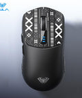 AULA SC580 Tri-Mode Wireless Gaming Mouse, 2.4G/BT5.0/USB-C, 10000 DPI Rechargeable Wireless Mouse, Gamer Mouse with 6 Programmable Buttons, Anti-Slip Stickers, Office Desktop Laptop PC Accessories Ergonomic Computer Mouse Bluetooth Budget Mouse Springtok