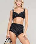Marina West Swim Take a Dip Twisted High-Rise Bikini Set