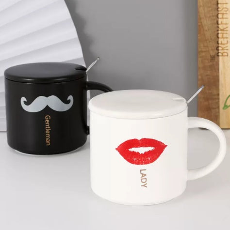 Cute Coffee Mug Set for Him and Her