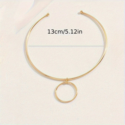 Big Circle Choker Necklace