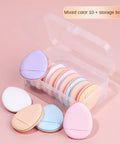 10Pcs Mini Finger Puff Foundation Small Air Cushion Powder Sponge Face Concealer BB Cream Cosmetic Applicator Makeup Tools