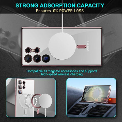 Entronix Case for Samsung Galaxy S25 Ultra - Luxury Glossy Bumper Cover, [Magnetic-Compatible] Smartphone Accessories Protective Protector