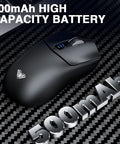 AULA SC580 Tri-Mode Wireless Gaming Mouse, 2.4G/BT5.0/USB-C, 10000 DPI Rechargeable Wireless Mouse, Gamer Mouse with 6 Programmable Buttons, Anti-Slip Stickers, Office Desktop Laptop PC Accessories Ergonomic Computer Mouse Bluetooth Budget Mouse Springtok
