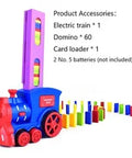 Automatic Laying Domino Train Electric Car Brick Blocks Kit Creative Game Intelligence Educational DIY Toy Kid Birthday Boy Gift
