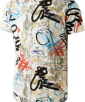Mens Hipster Hip Hop Short Sleeve Print T-Shirt Shirts Men