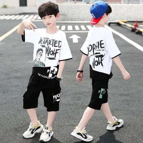 Children's Short Sleeved Sports Outfit