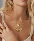 Kissyan Mama Necklace for Women, 14K Gold Plated Bubble Mom Pendant Necklace for New Mum Wife, Fashion Jewelry Gift for Mother'S Day