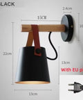 Hot Modern Wall Lamp Wood Iron Led Sconce Bedroom Decor Lighting Bedside Study Leather Hall Aisle Corridor Reading Indoor Light