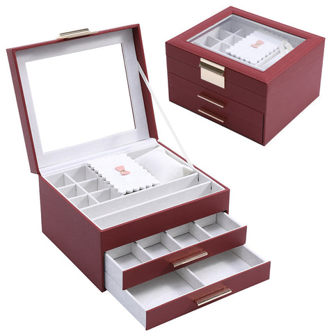 Large Three-layer Jewelry Display Organizer